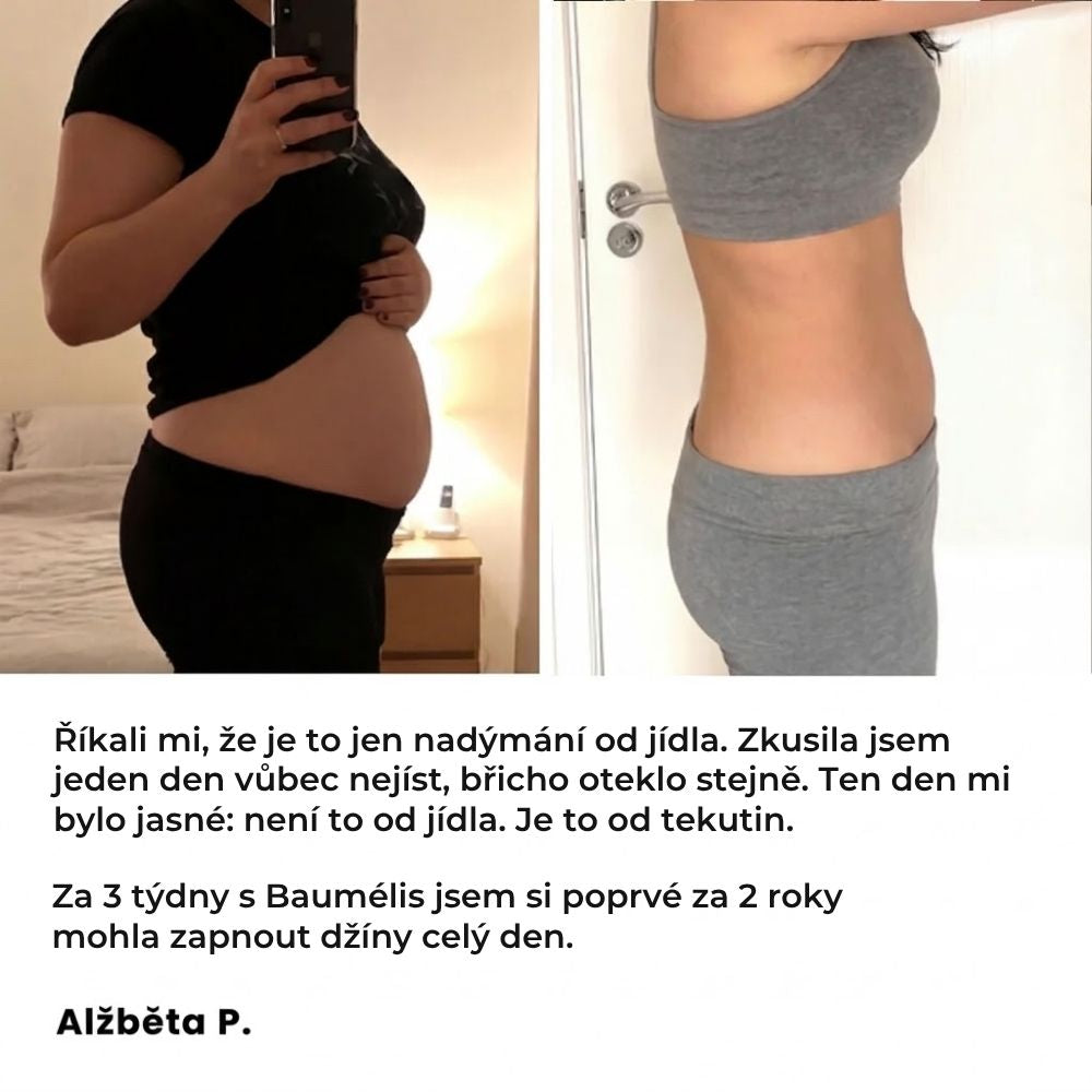 Menopauza zadržuje vodu. Baumélis ji přirozeně odvádí. — Cirkulační detoxikační bylinný čaj